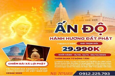 Tour Ấn Độ – Hành hương đất Phật