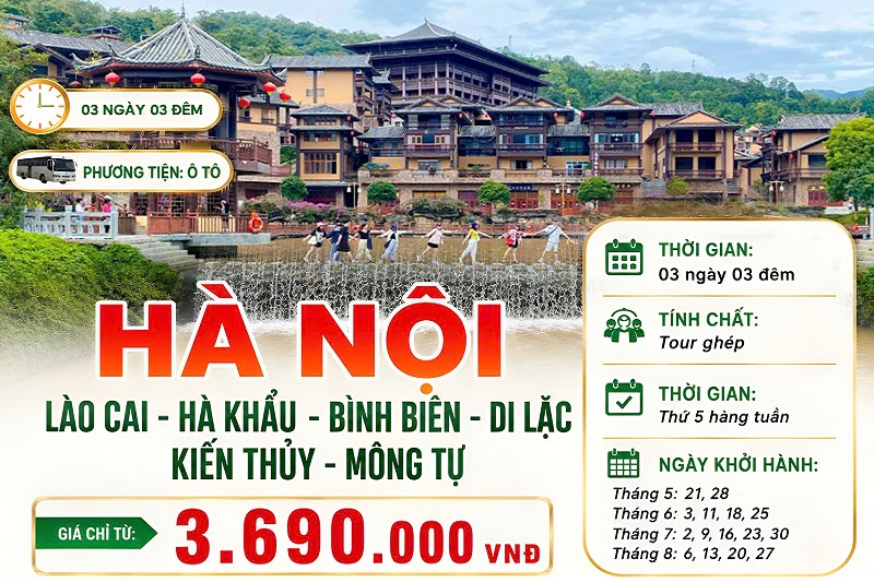 Hà Khẩu – Bình Biên – Di Lặc – Kiến Thủy – Mông Tự