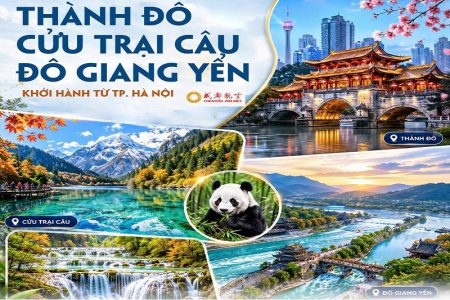 Thành Đô – Cửu Trại Câu – Đô Giang Yển