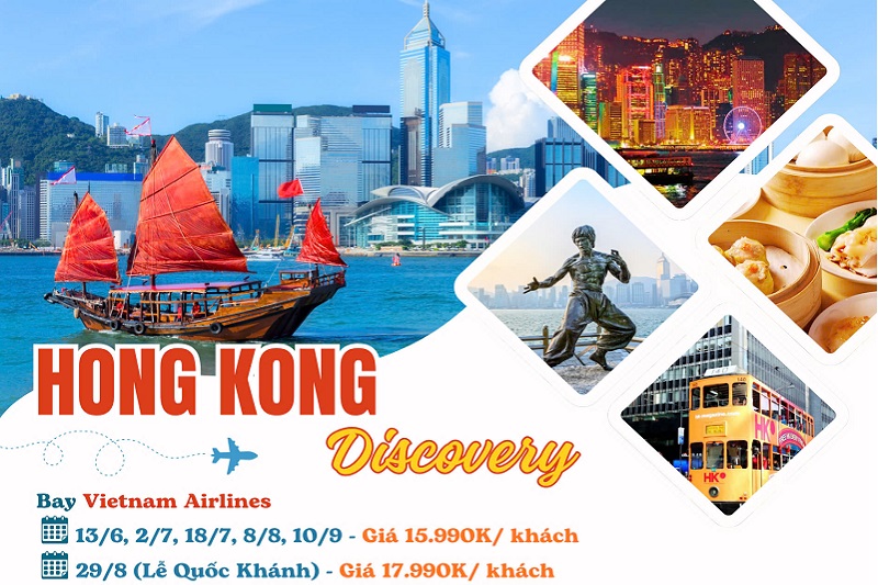 TOUR HONGKONG MONO 4N3Đ (BAY VN)