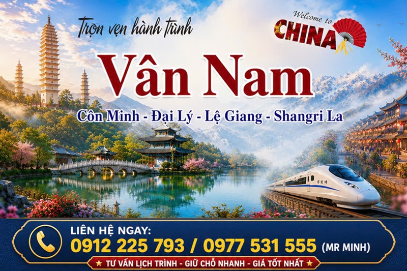 Côn Minh – Đại Lý – Lệ Giang – Shangrila