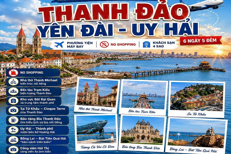 Thanh Đảo – Yên Đài – Uy Hải