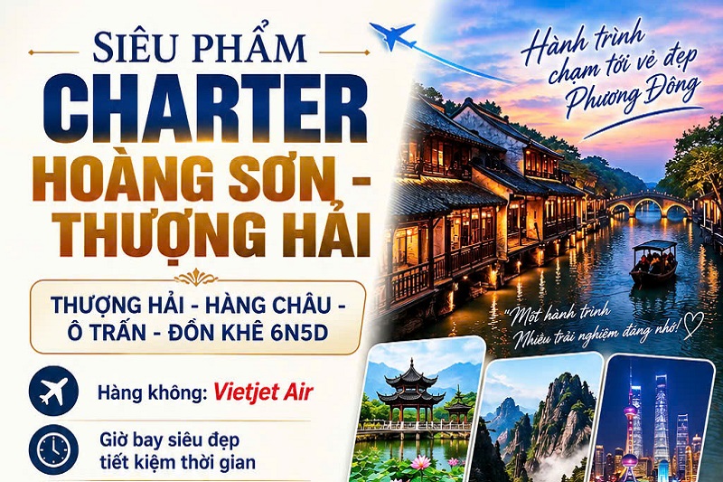 Siêu phẩm CHARTER HOÀNG SƠN – THƯỢNG HẢI