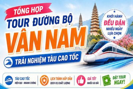 Tour đường bộ Vân Nam, trải nghiệm tàu cao tốc